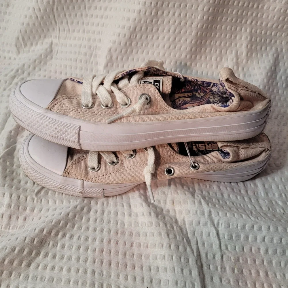 Converse Chuck Taylor All Star Shoreline Peach Floral Slip On Sneakers 560872F 6